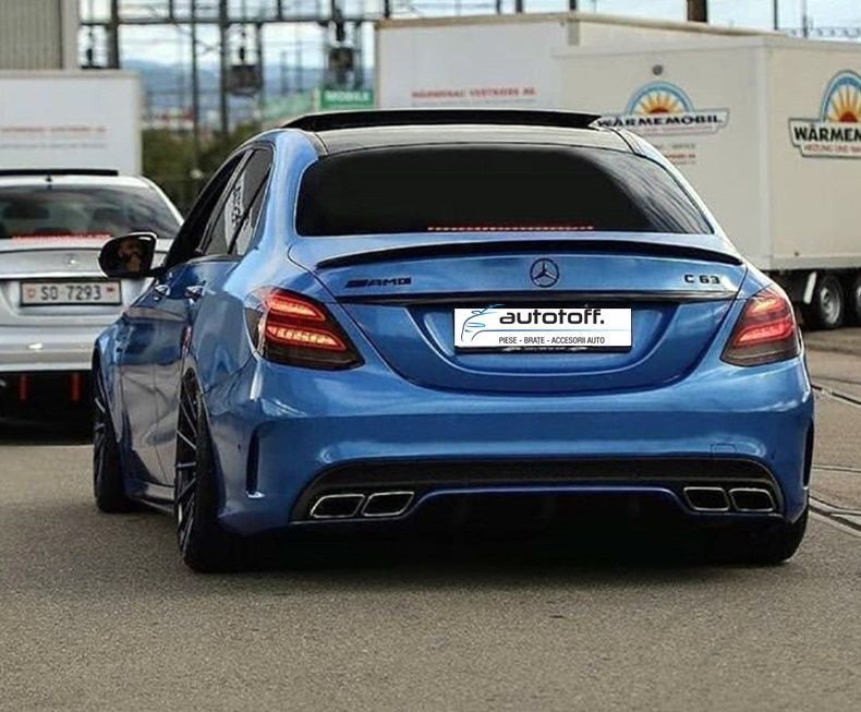 Eleron portbagaj Mercedes W205 C-Class (14-21) Negru lucios