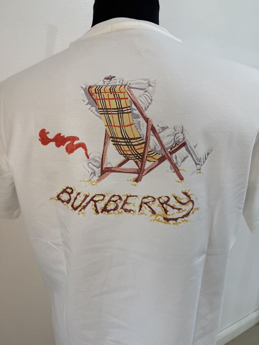 Tricou Burbbery Alb toate marimile disponibile