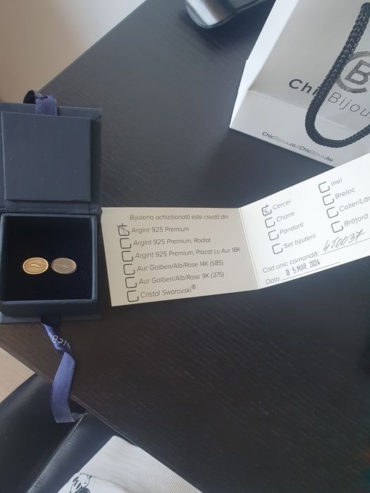 Cercei Argint Chic Bijoux