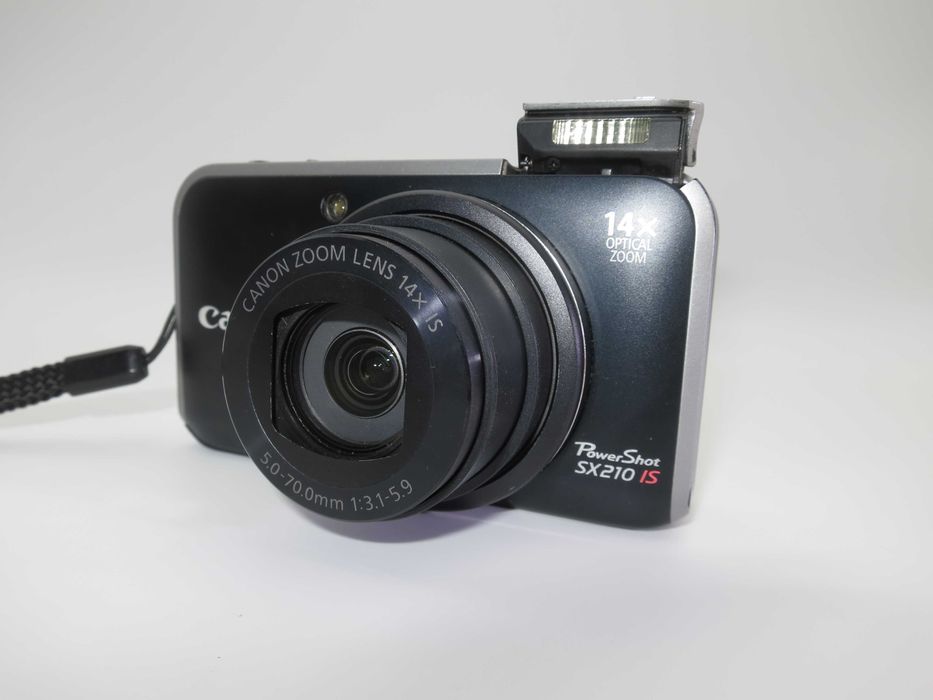 Canon PowerShot SX210 ултра компактен цифров фотоапарат с 14х оптичен зум, дигитална камера плен комплект като НОВА
