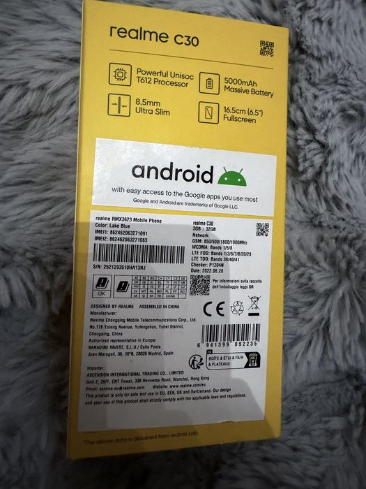 Realme C30 Lake blue