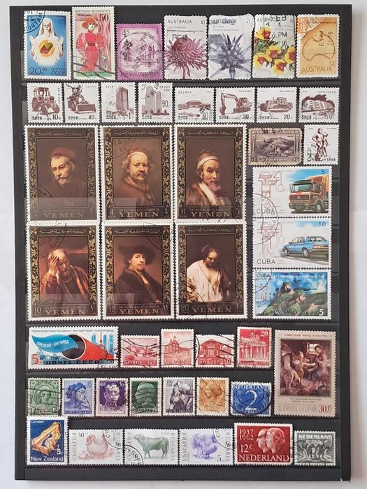 Продавам пощенски марки - четиристотин петдесет и седем броя.