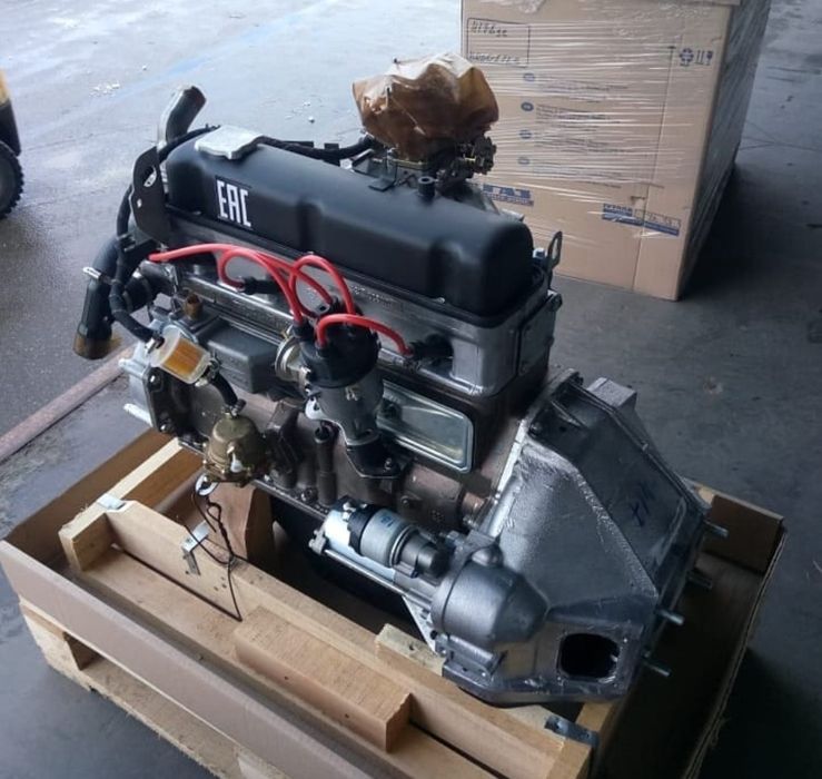 Двигатель УАЗ карбюраторный с рычажным сцеплением 82 л.с., АИ-92