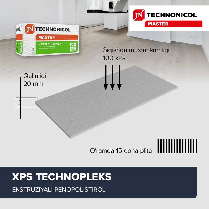 XPS TECHNOPLEX Ekstruzion penopolistirol