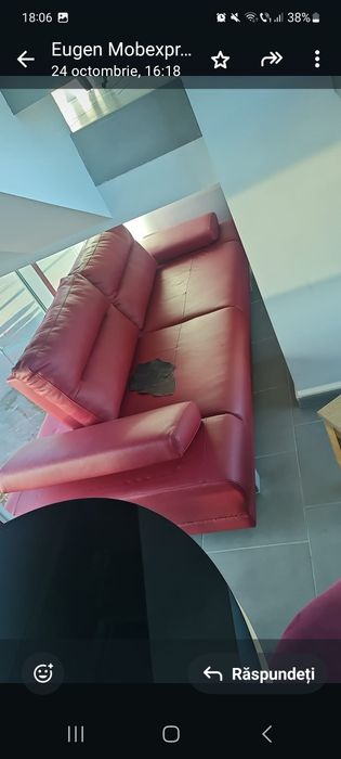 Vând canapea piele extensibilă