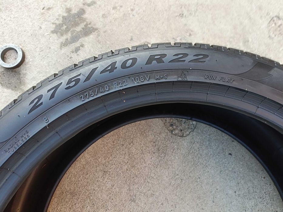 O anvelopa iarna 275 40 22 pirelli scorpion winter run flat cu 7,5 mm