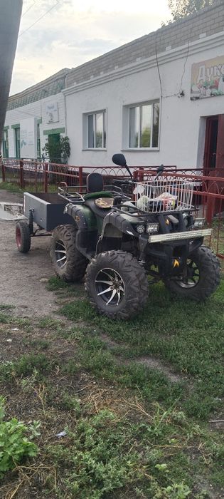 Квадроцикл с прицепом
