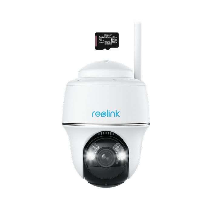 Pachet camera de supraveghere  MicroSD 64 GB, Reolink Argus PT Ultra