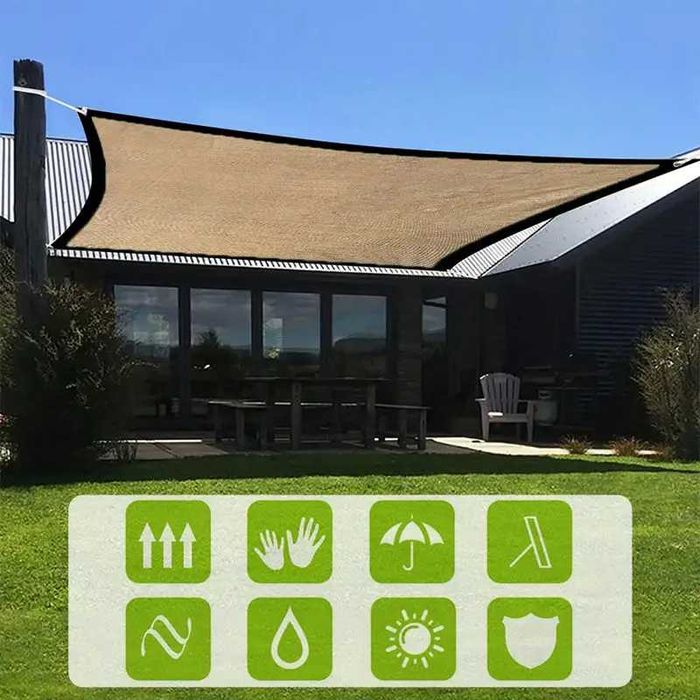 Тента - сенник за плътна сянка за вашата градина тераса басейн 3х4 4х5