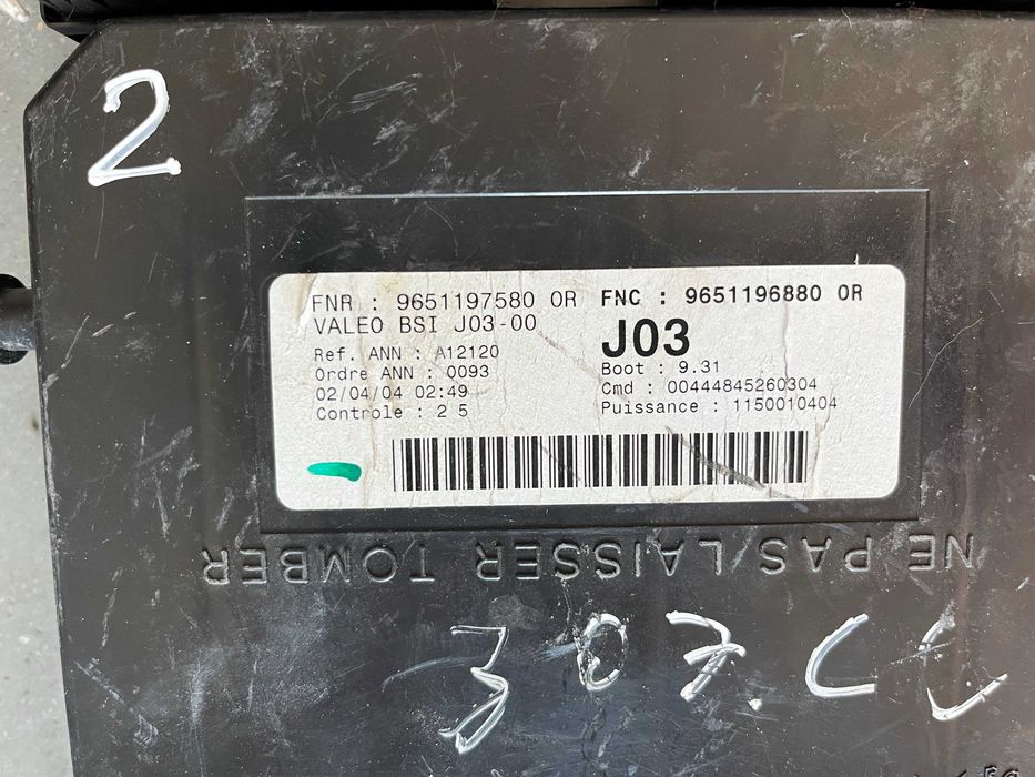 Бушонно табло в купето Бушониера BSI БСИ J03-00 Peugeot Пежо 307