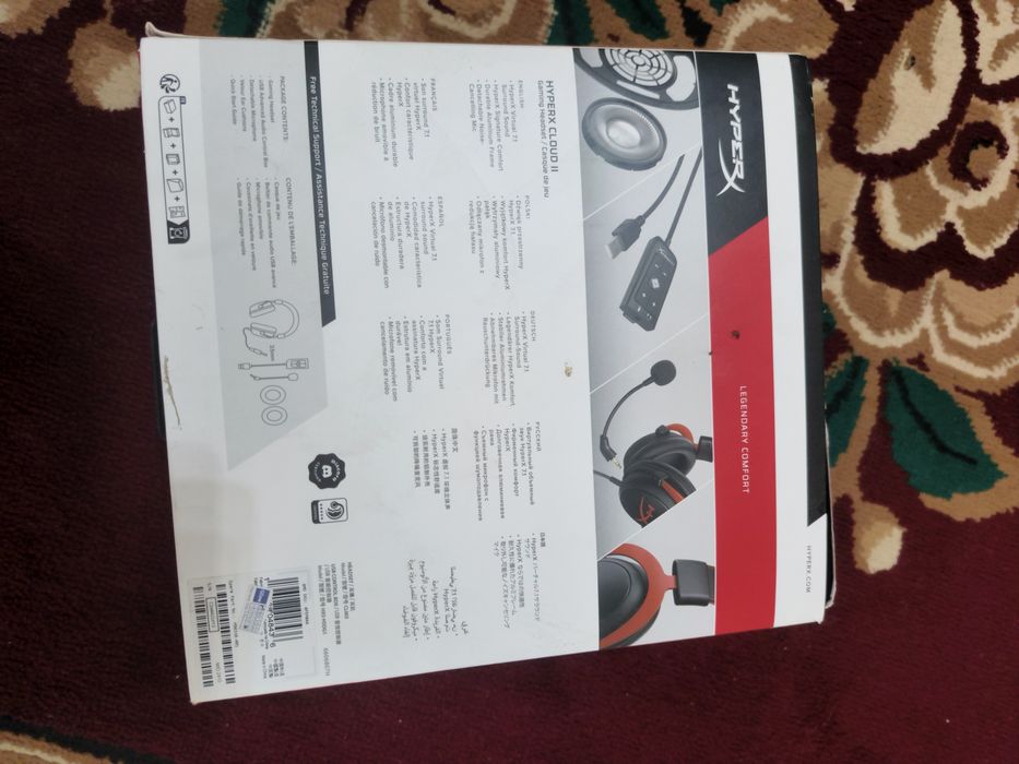 Игровая гарнитура HyperX Cloud II (Полный комплект + допы)