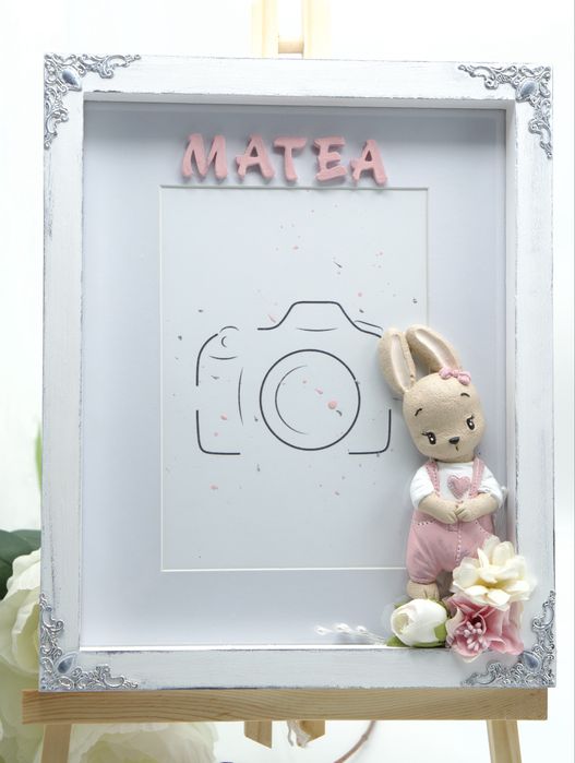 Рамка за снимка , ръчна изработка , декорация за детска стая