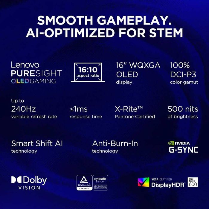 Laptop Gaming Lenovo Legion 7 16" OLED Ultra 9 32GB RTX 5070 2TB ALB