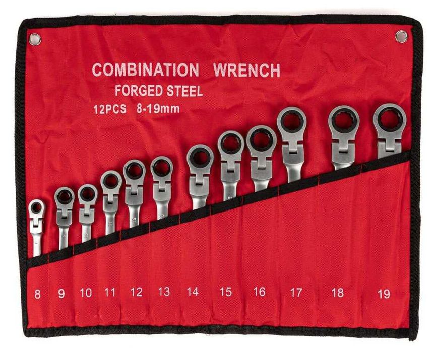 Set de 12 chei cu clichet pentru articulații