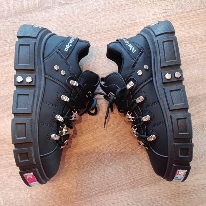 Sneakers chunky platform negri CAISIMA – stil gothic / streetwear – fo