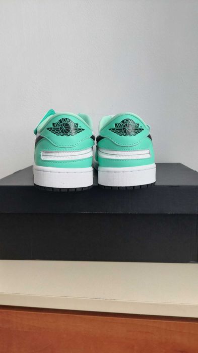 Nike Air Jordan 1 LOW FLYEASE / маратонки зелено с бяло