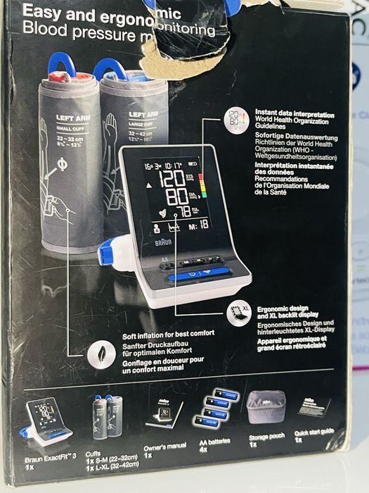 Braun ExactFit 3 - Tensiometru Braț