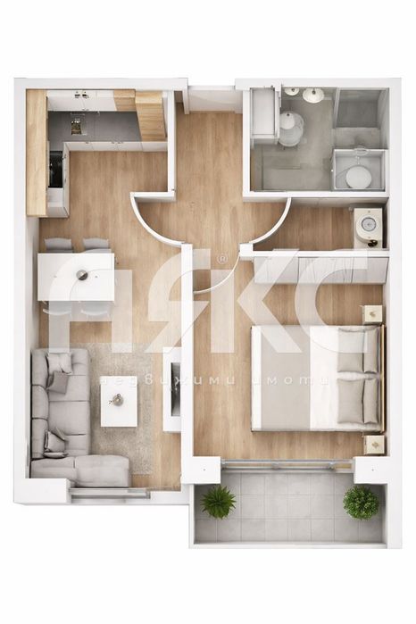 Двустаен апартамент в кв. Люлин 10 до МЕТРОСТАНЦИЯ