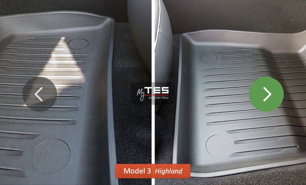 Set covorase cauciuc tava Tesla Model 3 Highland