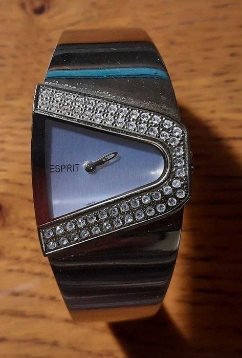 Ceas tip bratara ESPRIT, ceas de dama cu pietre zirconiu