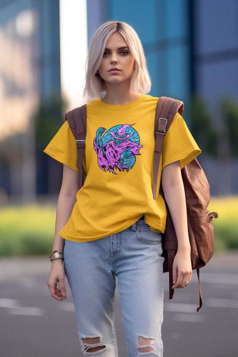 Personalizam tricouri din bumbac prin imprimare direct pe material!