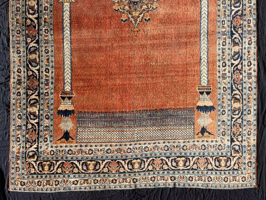 luxos covor vechi rugaciune persan Tabriz Haji Jalili manual iranian