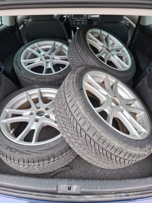 Jante Aliaj Wv  Audi 225 45 17 Echipate cu anvelope MS  noi perfecte.