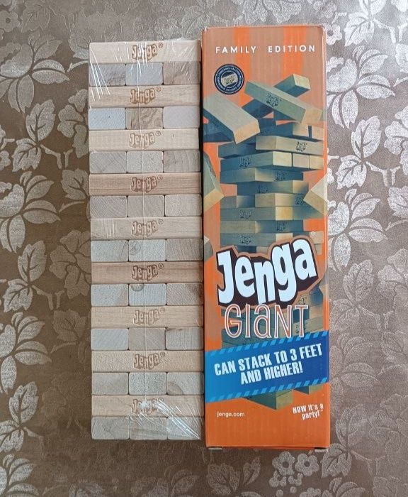 Настольная игра падающая башня Дженга JENGA . Новая. Доставка 24/7.