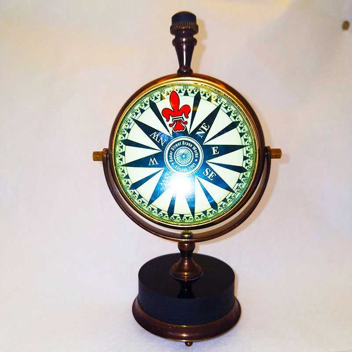 Бронзов часовник с ретро дизайн