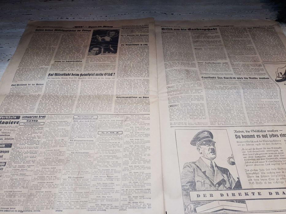 Colectie rara, unicat de ziare WW2 - Germania