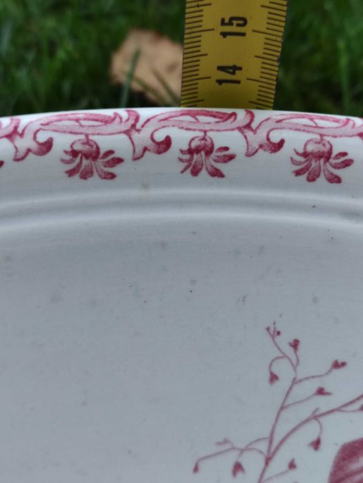 Изключително голяма купа TULIPE Sarreguemines U&C Modèle Tulipe Pink.