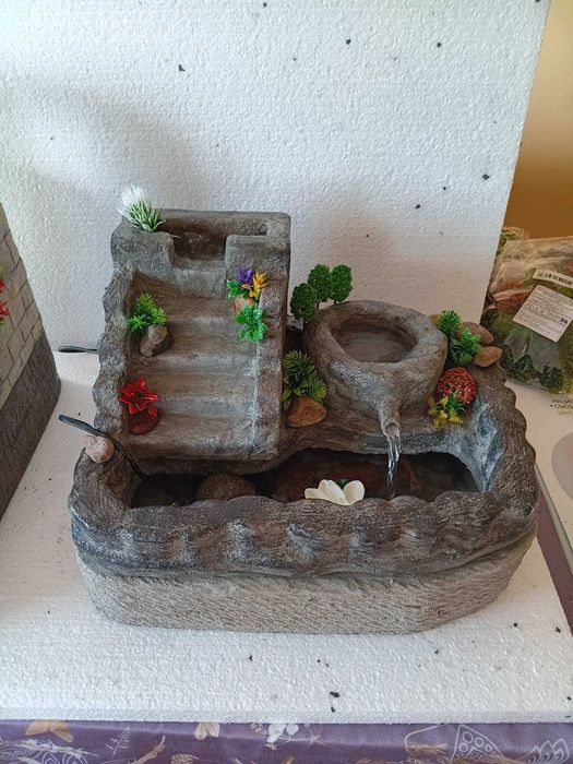 ръчно изработен декоративен водопад