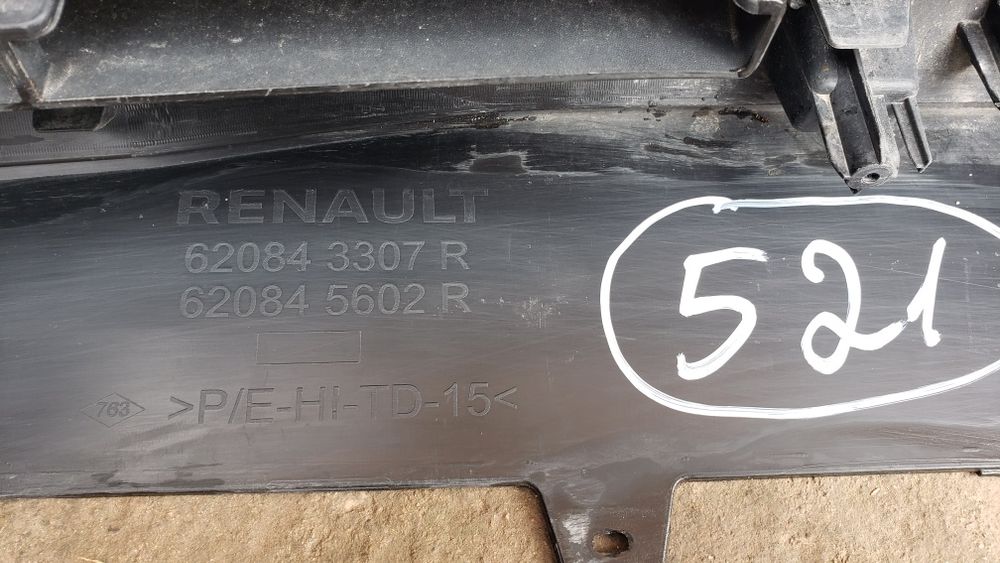 Спойлер предна броня Renault Captur 2019-24g.   (#521)