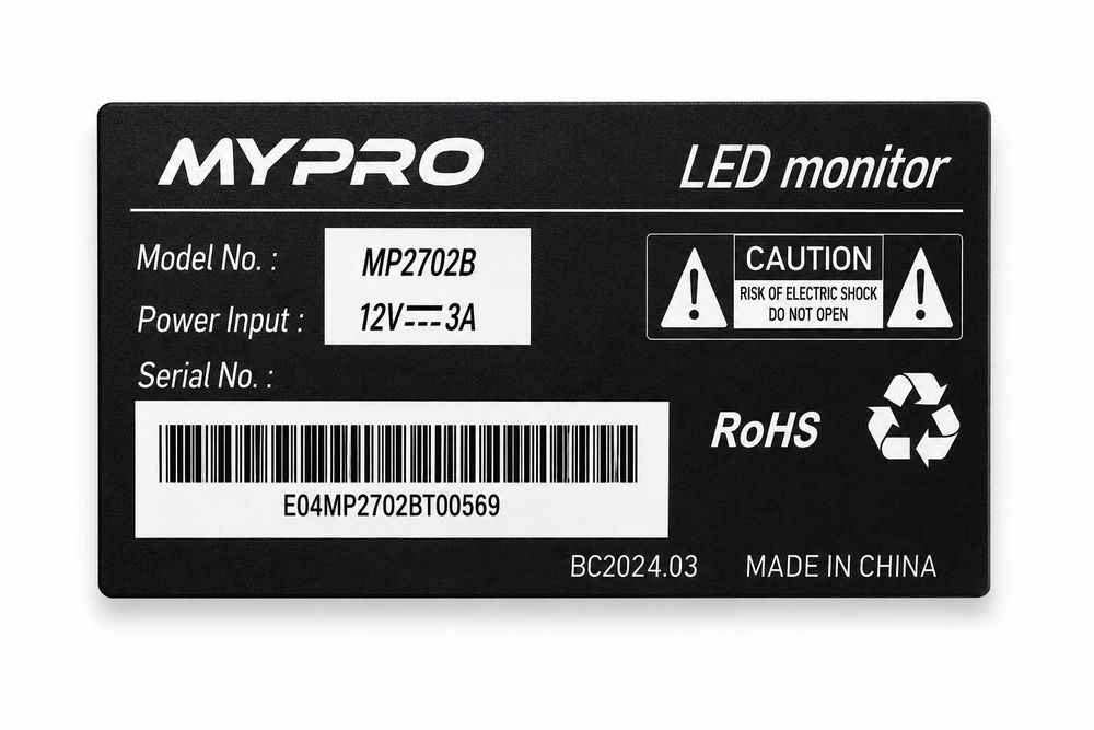 Продается монитор MYPRO MP2702B