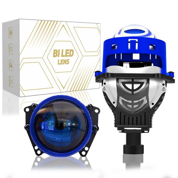 Bi-LED лупи за вграждане 3.0 инча 65W, 6+3 чипа 24V, 6000 К