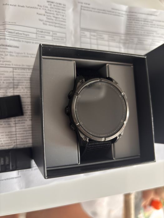 Garmin Fenix 8 47mm saphire titanium- carbon/negru garantie