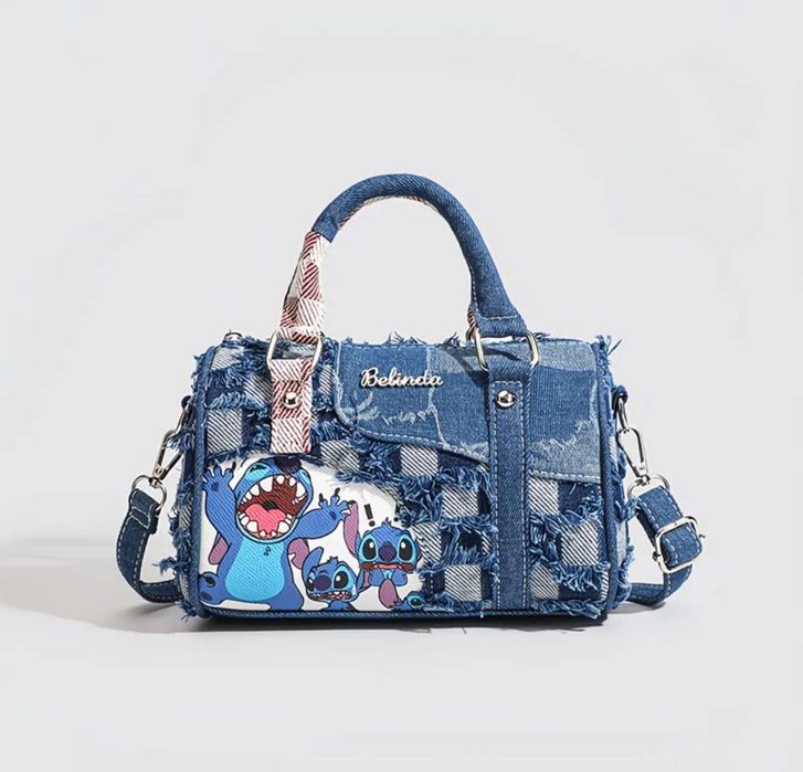 Женская сумочка с лило и стич для ношение телефона карточек