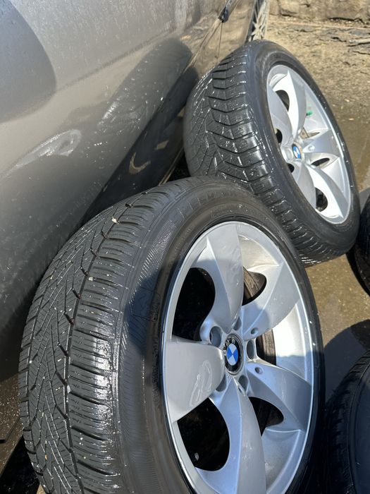 Jante roti style 138 BMW Seria 5 E60 E61 225/50 R17 ET20 7.5J cauciucuri In stare buna M+S jante roti BMW Seria 3 E90 E91 E92 320d R17 525d 530d 535d