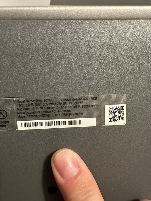 Laptop Lenovo ideapad 320-17IKB