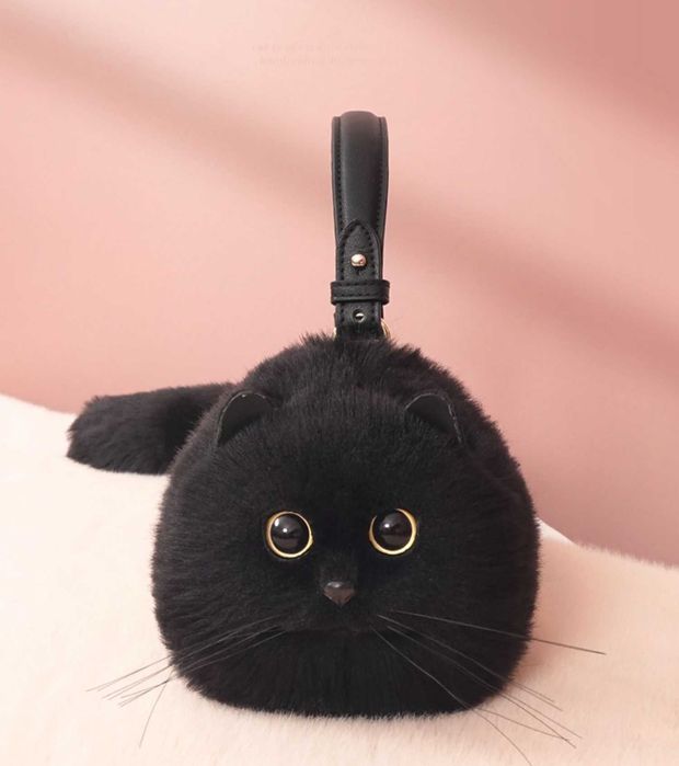 Сумочка кошка, как настоящая