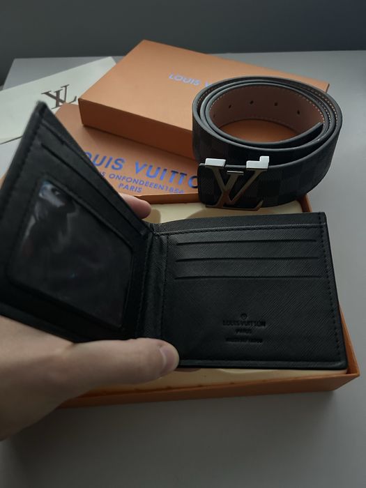 Louis Vuitton колан и портфейл