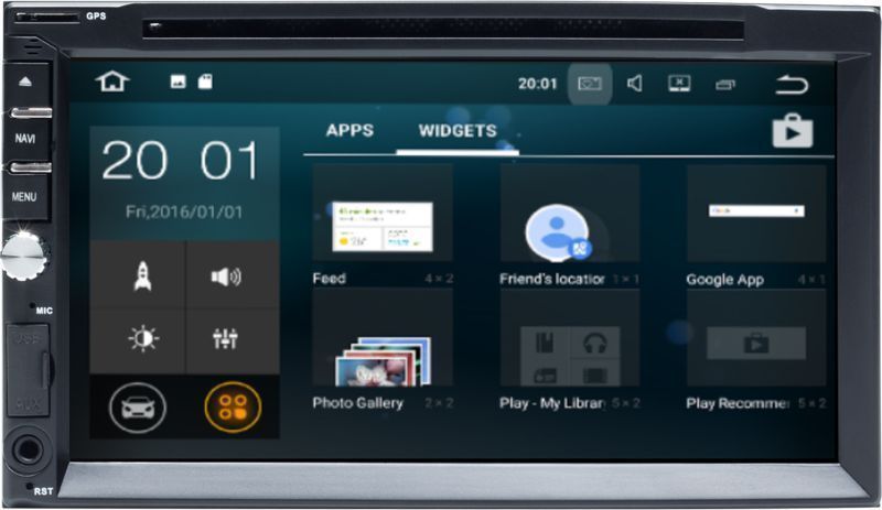 Мултимедия Универсална навигация двоен дин с андроид DVD ДВД, 9121