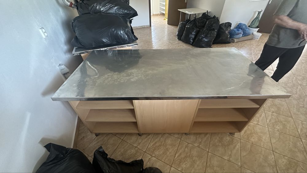Masa bucatarie laborator cofetarie blat inox