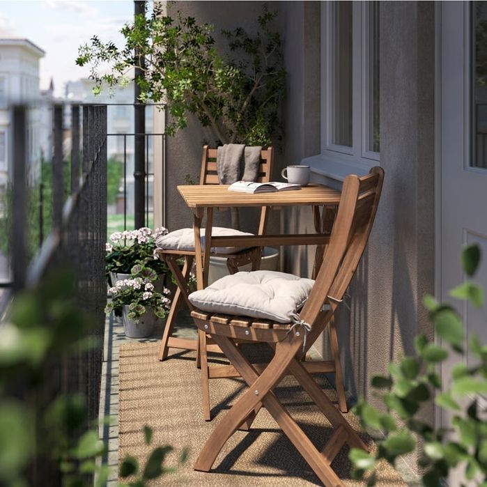 Scaune + masa balcon/ terasa, Ikea