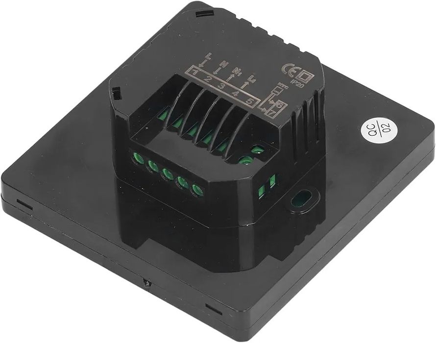 Интелигентен цифров термостат K2MRH3A,черен, LCD, тъч бутони