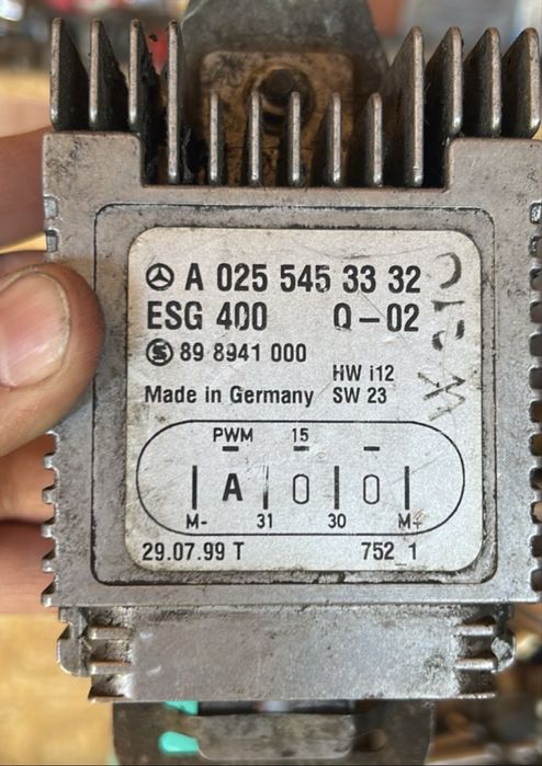 Блок управления веетилятором w210