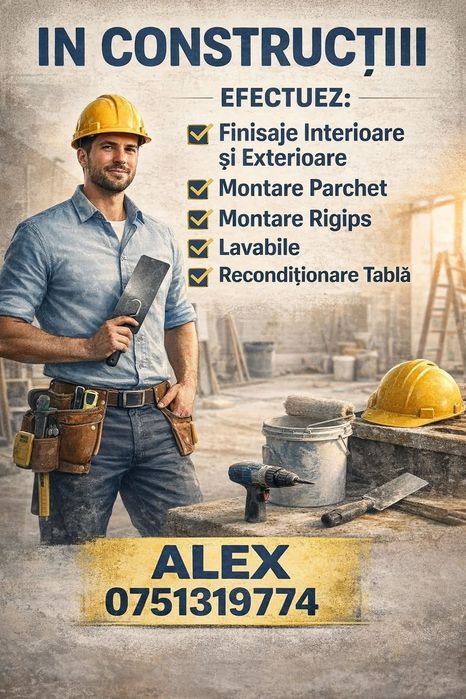 Efectuez lucrări interioare și exterioare