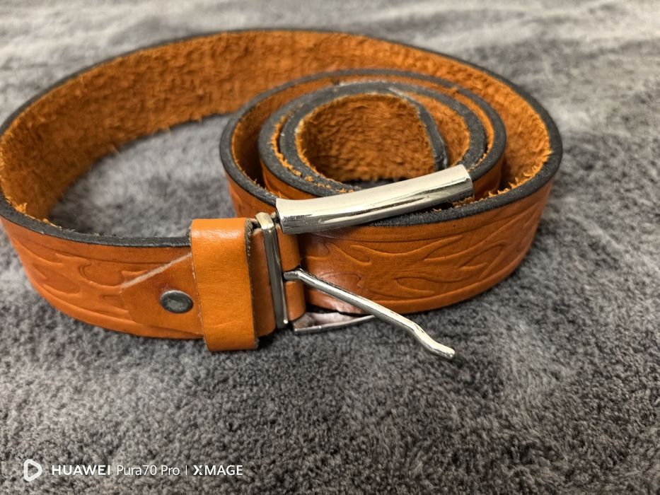 Ремень мужской кожаный! 2 шт.