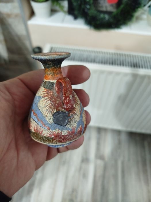 МалкА ръчно рисувана  гръцка ваза