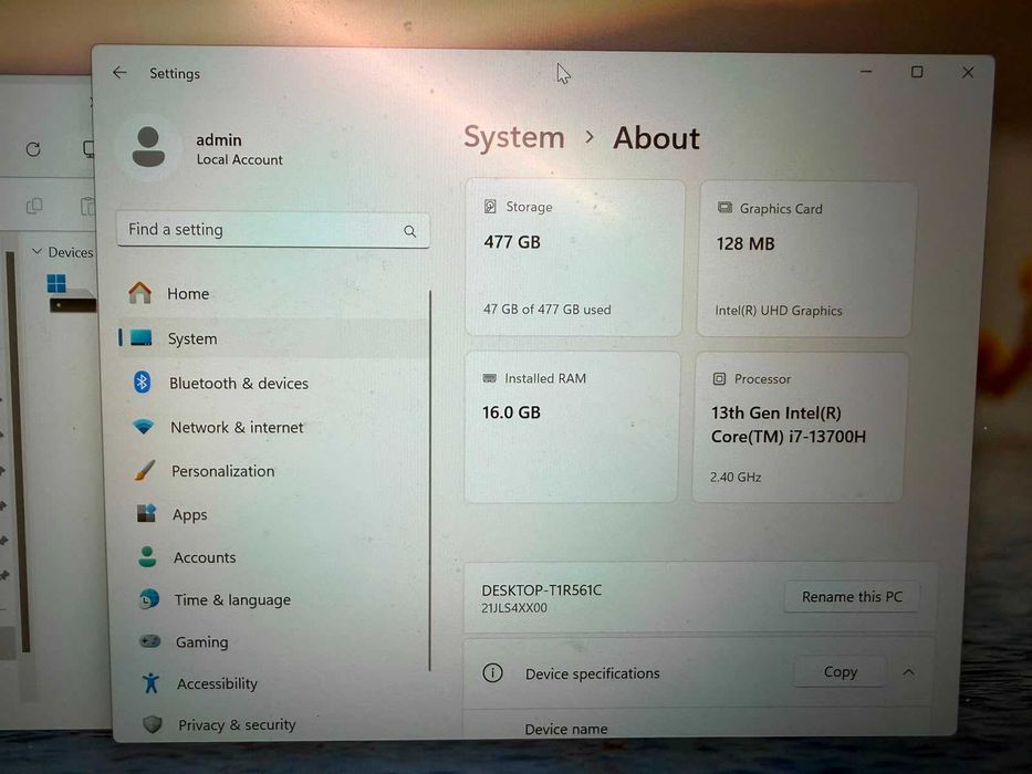 Lenovo ThinkPad E14 Gen 5 Aluminium i7-13700H 16GB 512GB SSD